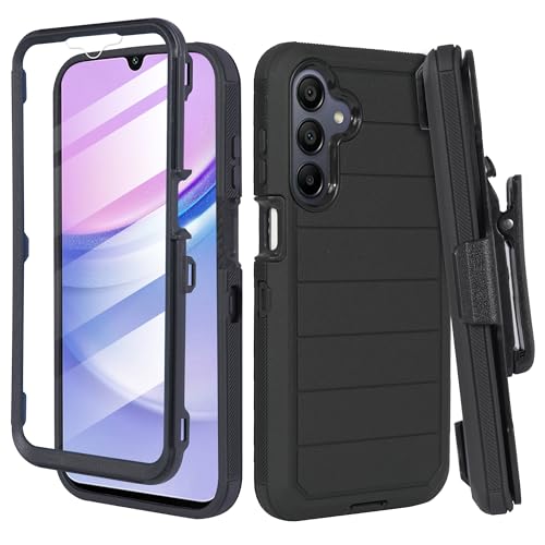 Jackpot Wireless Designed for Samsung Galaxy A16 5G Case with Built-in Screen Protector, Belt Clip Holster, Heavy Duty Shockproof Drop Protection Military Grade Cover with Kickstand (Pro)