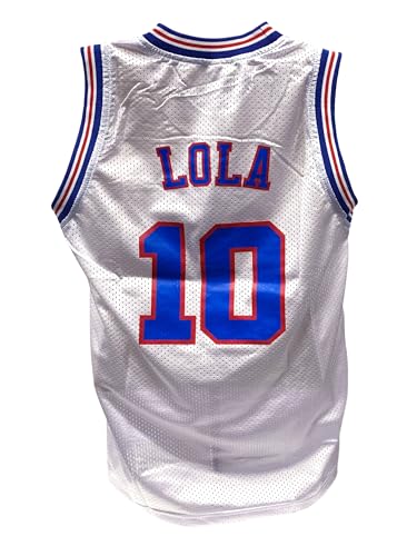 Lola #10 White Basketball Jersey -X-Large