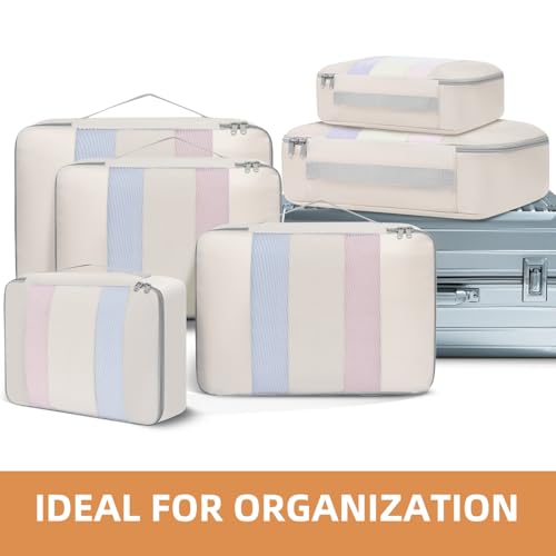 Image of BAGAIL 6 Set /8 Set /10 Set Packing Cubes Various Sizes Packing Organizer for Travel Accessories Luggage Carry On Suitcase