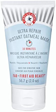 First Aid BeautyUltra Repair Instant Oatmeal Mask – Hydrating Mask to Help Calm and Soothe Skin – 2 oz.