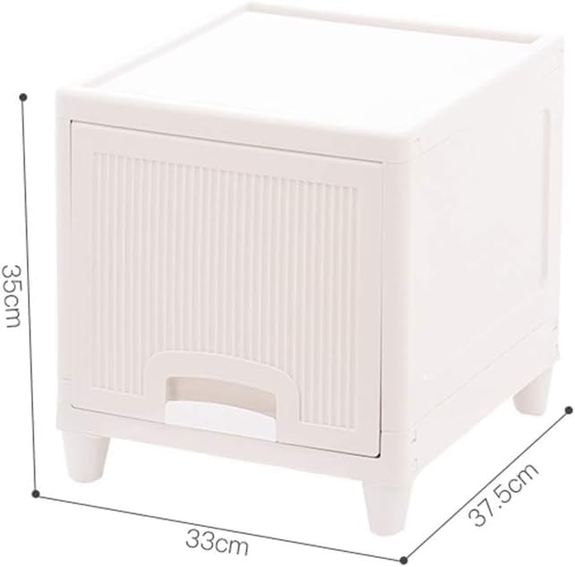Image of Multipurpose 6 Layer Foldable Plastic Cabinet | Clothes Storage Cupboard with Doors | Modular Wardrobe Organizer for Bedroom, Kitchen & Home (Ivory) (6 Layer)