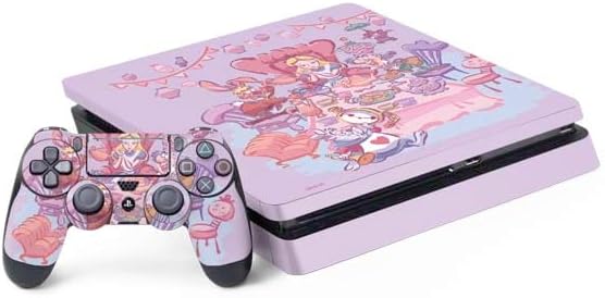 Skinit Decal Gaming Skin Compatible with PS4 Slim Bundle - Officially Licensed Disney Alice in Wonderland Tweedle Dee and Tweedle Dum Design