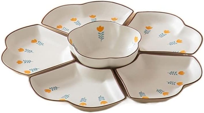 Combination Tableware Combination Hot Pot Side Dishes Household Fan-shaped Dishes Set