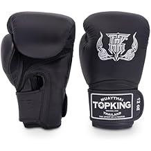 Top King Boxing Muay Thai Training Gloves TKBGSA Air - Black/Black/Black, 16 oz