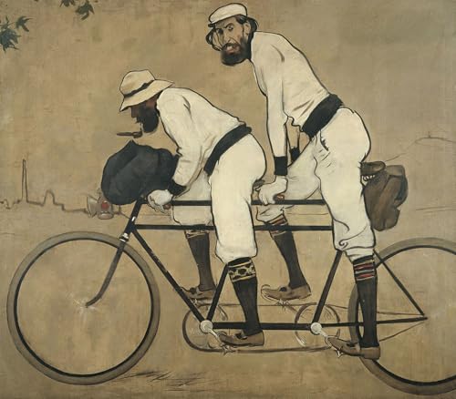 Tableau Ramon Casas Pere Romeu affiche vintage grand format 60x90cm murale