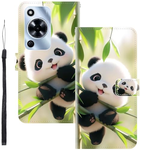 WUACYEAMING Coque pour WIKO Hi Enjoy 70M,Protection Housse en Cuir PU Portefeuille à Rabat Motif...