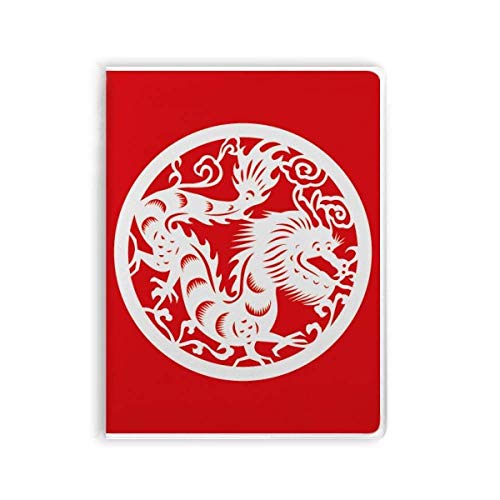 Carnet de notes dragon en porcelaine souple : le raffinement du zodiaque