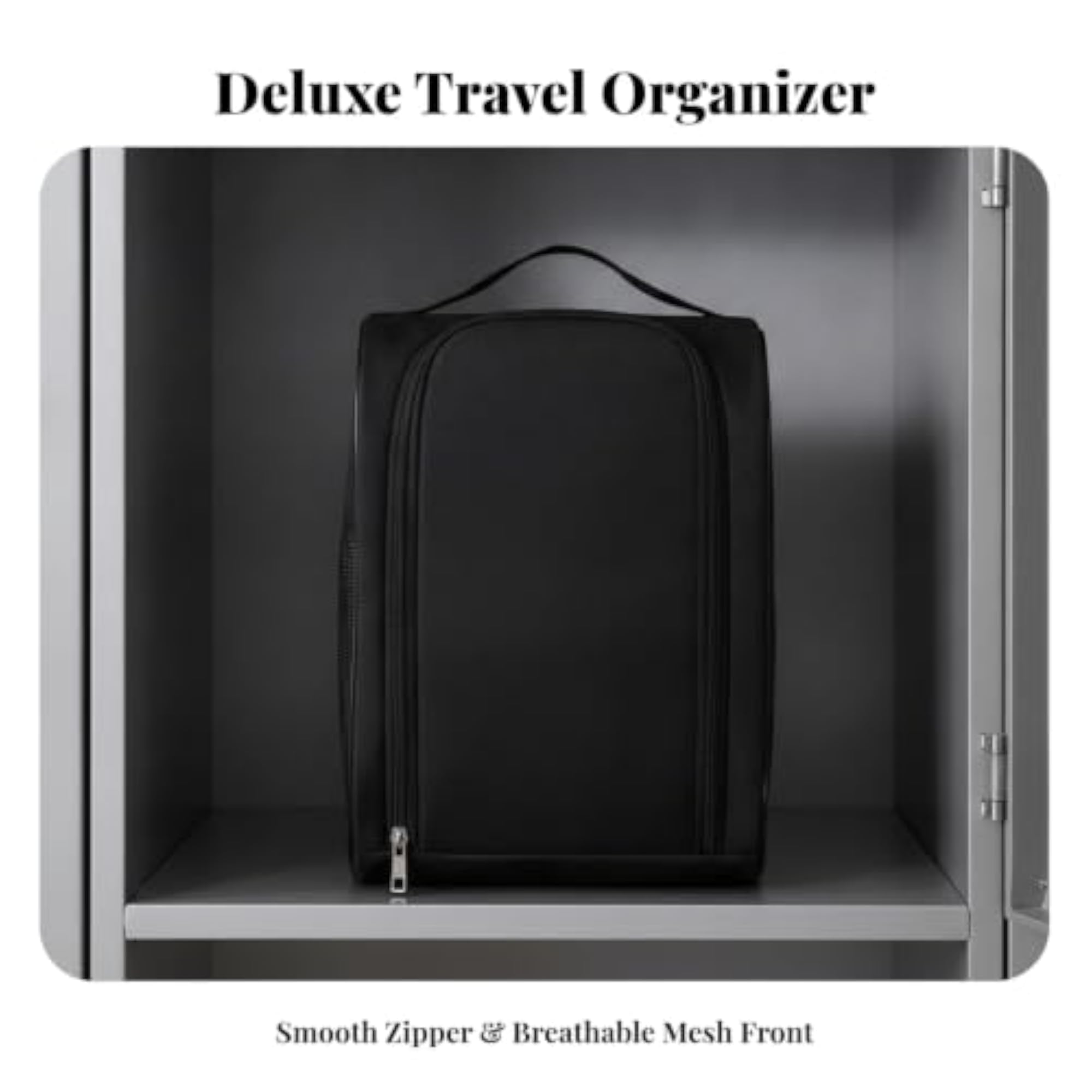 Breathable Compact Shoe Storage Bag with Mesh Panels