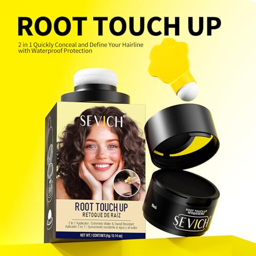 Image of Sevich Hairline Powder 2.0, Gray Root Touch Up, Sweatproof, Dark Brown