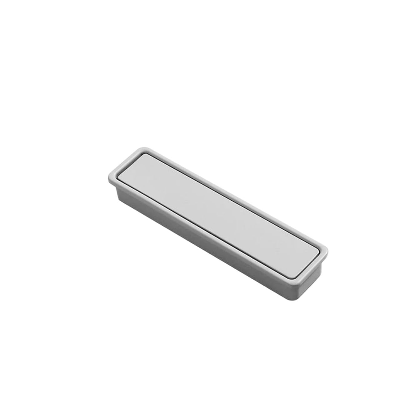 Mohuied Light Gray 99Mm Recessed Handle Modern Simple Sliding Door Concealed Embedded Handle Zinc Alloy Kitchen Cabinet Invisible Furniture Slotted(Light Gray 99Mm)