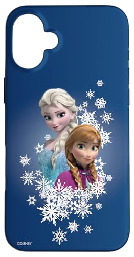 Disney Frozen Anna and Elsa Sisters and Snowflakes Case for iPhone 16 Plus