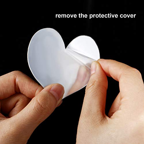 Love Live Laugh Wall Stickers Decals Silver Heart Mirror Wall Decor For Bedroom Living Room Diy Decoration #TOP2