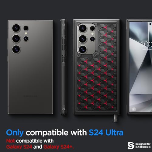 Spigen Cryo Armor for Samsung Galaxy S24 Ultra Case, Galaxy S24 Ultra Back Cover (2024) - TPU+Poly Carbonate|Cryo Red