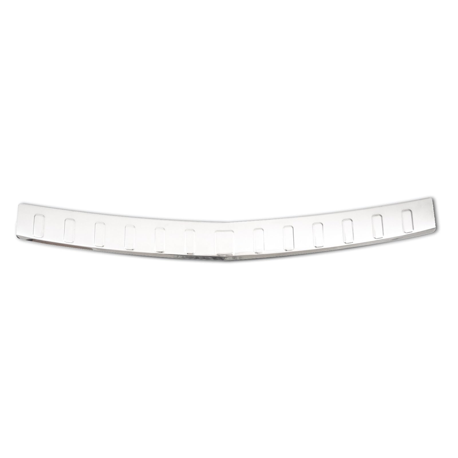 J&J AUTOMOTIVE Protezione Paraurti Posteriore per Opel Zafira C Tourer 2012-2019, su Misura, Salvabordo di Carico Antigraffio, Cromata