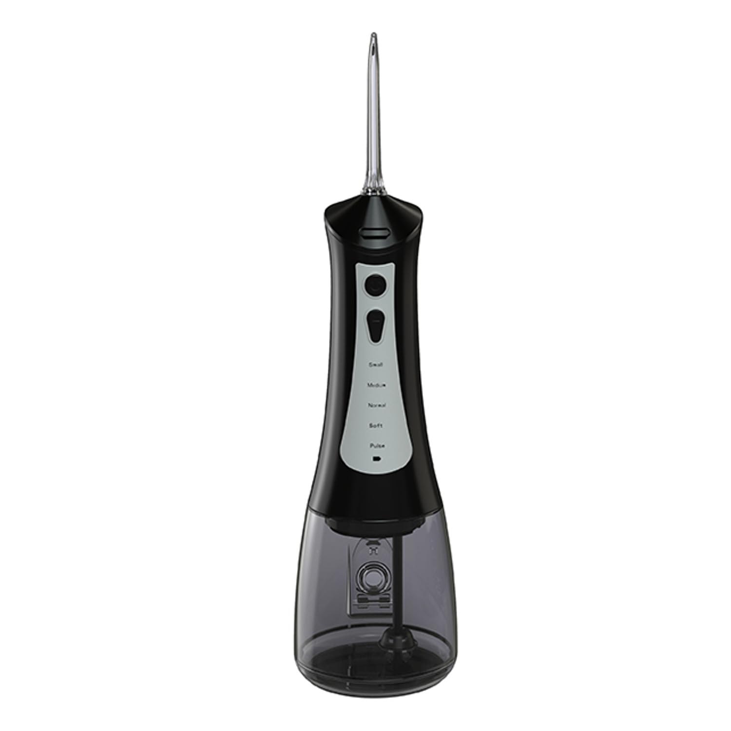 LAFE CleanPRO Irrigador Dental Negro – 5 Modos, 6 Boquillas, 300ml, IPX7, Batería 2000mAh, Portátil, Recargable USB, Limpieza Bucal Profunda, Ideal para Ortodoncia y Encías Sensibles