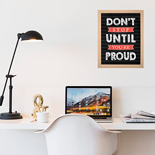 Image of Chaka Chaundh - Motivational Quotes frames - Framed posters - Quotes frames for OFFICE, STUDENT, ENTREPRENEUR - Quotes wall frames - Posters with frame (Don't Stop - Black Vintage)