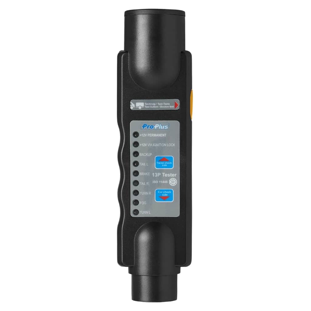 ProPlus Comprobador de enchufes remolques con 13 Polos 343543, 12 V