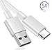 COOYA 5A Supercharge USB Type C Cable Super Charging Cord Compatible with Huawei P20 P30 Pro, Mate 20 Pro, Mate 9, 10 Pro, P10 Plus 2Pack 3.3FT White