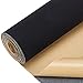 BENECREAT 135x30cm noir auto adhésif en cuir synthétique givré PU cuir réparation Patch pour canapé canapé sièges de voiture meubles, 1mm d'épaisseur
