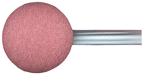 PFERD 36451 Poliflex Rubber Bond Fine Grinding Point, Aluminum Oxide, Shape A25, 1