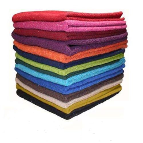 Tahoe Tack Traditional Western Saddle Blanket – Handwoven 36"x34", 3.5 lb Acrylic, Soft & Moisture-Wicking – Durable, Breathable, Ideal for Daily Riding