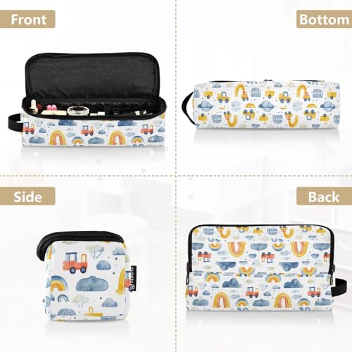 Bolsa organizadora de viaje para herramientas de cabello con tapete resistente al calor, capacidad grande, protección completa para planchas y rizadores miniatura 5