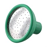 Jotekonoby Cabezal de repuesto de metal y goma para regaderas de jardín, ajuste universal con boquilla de pulverización de 8,5 cm de diámetro para interiores y exteriores (1 unidad)