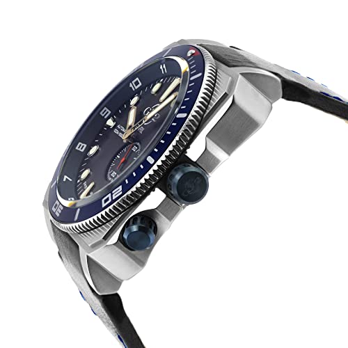 GV2 by Gevril Men XO Submarine Automatic Watch with Stainless Steel Strap, Blue, 24 (Model: 4532L), Silver2