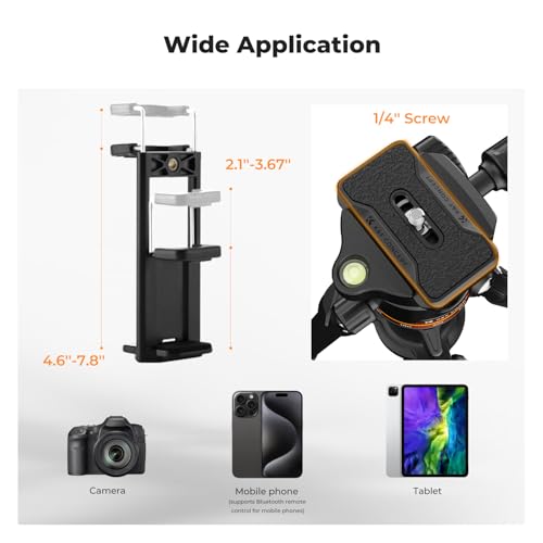 K&F CONCEPT 76" Camera Tripod with Ball Head, Travel Tripod and Monopod - image 5