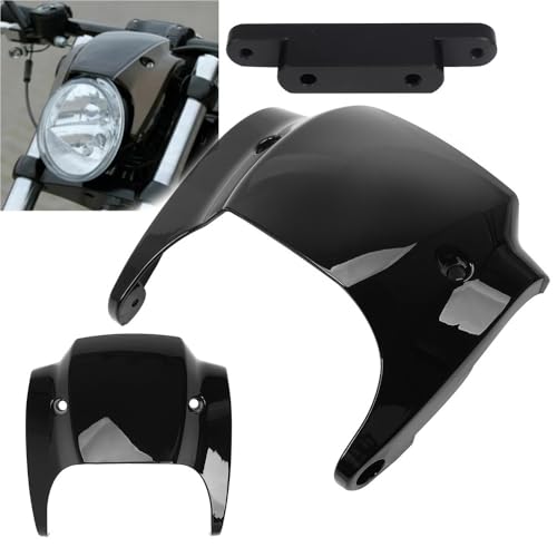 Couvercle de carénage phare avant pour V-Rod et Night Rod noir 02-11 - 2