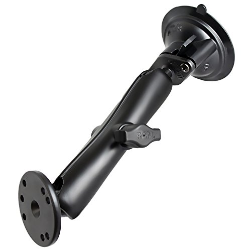 RAM Mounts (RAM-B-166-C-202U Twist Lock Suction Cup Mount with Long Double Socket Arm and 2.5