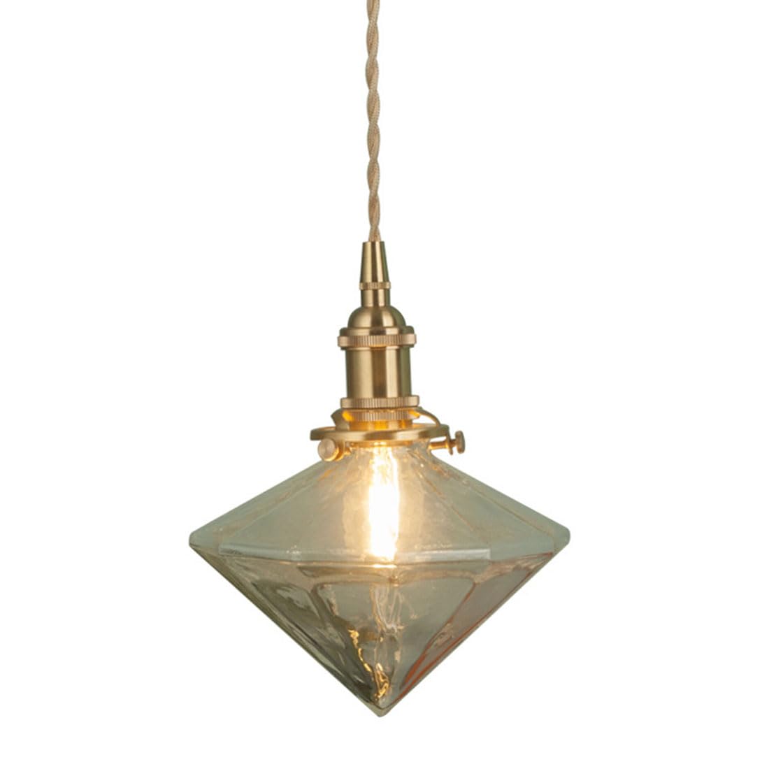 HUAYUSEDF Glass Pendant Lights Vintage Modern Lighting Ceiling Lampshade Adjustable Height Hanging Lamp for Bedroom Kitchen Island Dining Room Living Loft