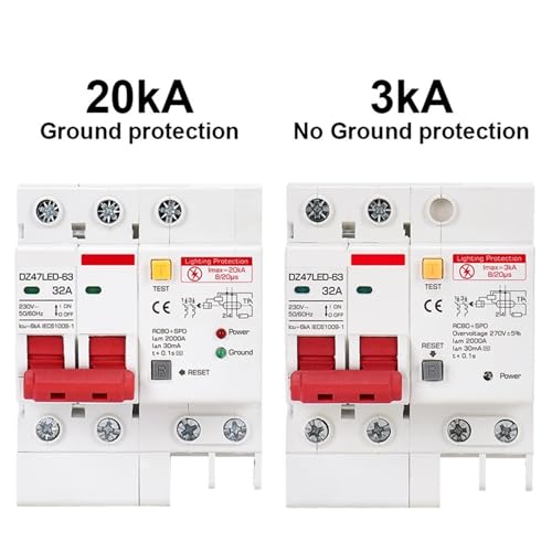 RCD RCBO RCCB interrupteur différentiel 25A pour tableau électrique