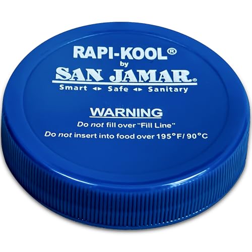 Lot de 4 bouchons San Jamar RCUCAPPAK Rapi-Kool pour réparer vos tubes de gel