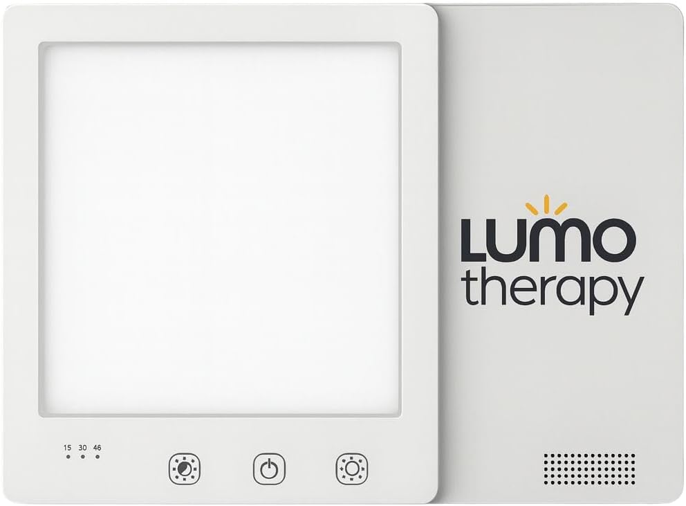 Lumo Therapy Lamp, Natural Full-Spectrum Light, Helps Regulate Daily Rhythm, Adjustable Brightness Settings, UV-Free LED Technology,Lumo Therapy