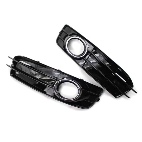 Calandre avant pour A3 8P 2009-2012 avec couvercle de lunette phare antibrouillard en paire chrome noir
