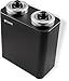 San Jamar Plastic Countertop Modular Cup And Lid Dispenser, 6.5 x 11.75 x 15 Inches, Black