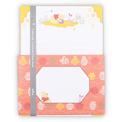 日本ホールマーク ディズニー くまのプーさんプー レターセット ダイカット はちみつ 776091