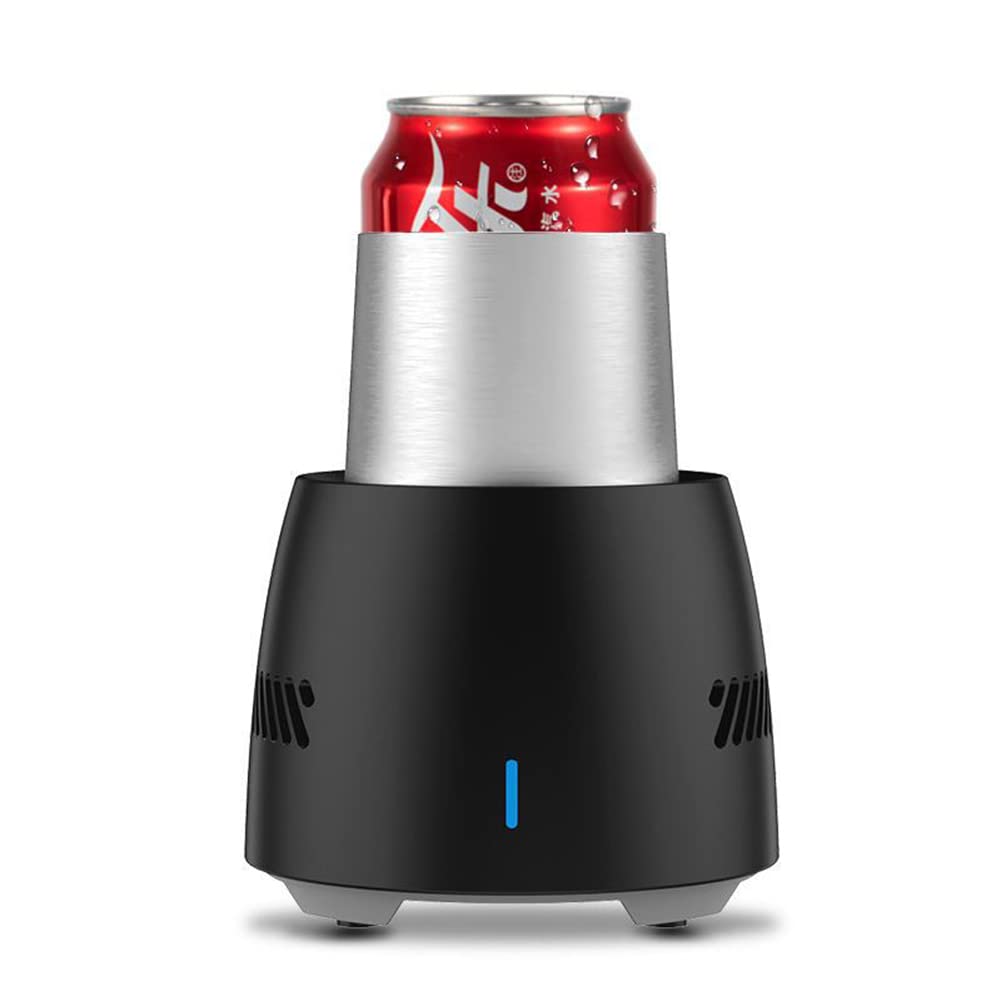 PIOJNYEN Beverage Cooler Cup, Electric Drink Cooler with Mug, Protable Mini Refrigerator Summer Drin