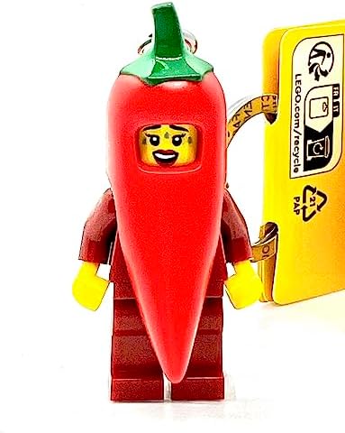Lego 854234 Chili Pepper Girl Keychain Minifigure, Age 6 -, red image 5