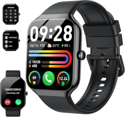 Smart Watch(Answer/Make Call), 1.96" HD Smartwatch for Men Women,...