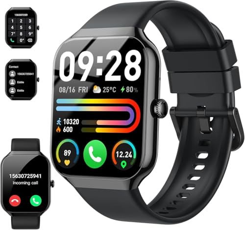 Smart Watch(Answer/Make Call), 1.96" HD Smartwatch for Men Women, 2025
