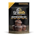 TruEats Muffin & Cake Mix - Dutch Chocolate: Low Glycemic, Protein & Fiber Rich, Gluten & Grain Free, Diabetic Friendly, Vegan Friendly, Dairy Free, Plant Based, No Sugar Added