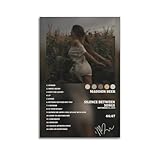 klouds Madison Beer Album Silence Between Songs Tracklist Poster d�coratif sur toile pour chambre � coucher, salon - 30 x 45 cm - Sans cadre