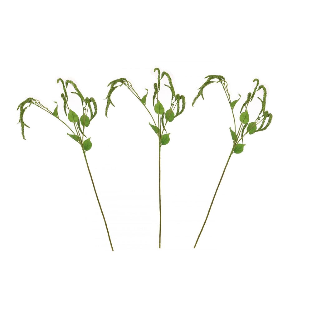 Floristrywarehouse Green Pack Of 3 Artificial Catkin And Leaf Sprays 69Cm/27 Inch