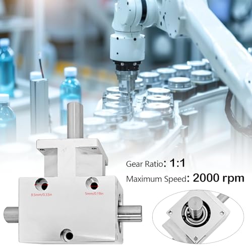 Rechtwinkliges Konisches Kegelradgetriebe, Kleines Winkelgetriebe 90 Grad 1:1 Spiralkegelrad Welle 12mm Differential 19 Zähne Kegelrad Doppelausgang