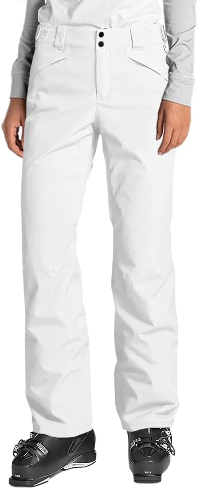 Aurgelmir Womens Snow Pants Insulated Waterproof Winter Outdoor Slim Ski Hiking Pants