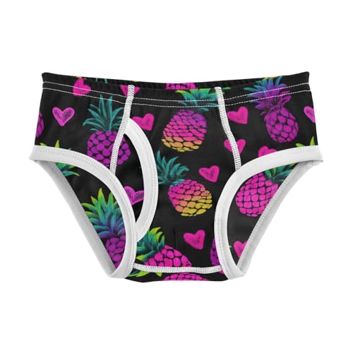 Wusikd Pineapples Pink Hearts Boys' Underwear Cotton Boys Briefs Soft Toddler Underwear 2T