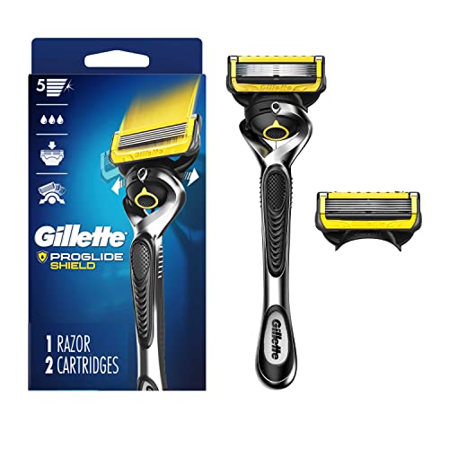 Gillette ProGlide Shield Mens 1 Razor Handle + 2 Blade Refills in ...