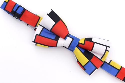 Image of OCIA Cute Pattern Pre-tied Bow Tie Adjustable Bowties for Adult & Children